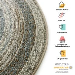 Karat Outdoorteppich | Zoe | 7 Farben | Rund 37 Karat Outdoorteppich | Zoe | 7 Farben | Rund -Floordirekt 26146 KARAT Zoe 19621 353 info deutsch 1600x1600 f5d3c300 1f57 4358 911d b8c6f5b758c5