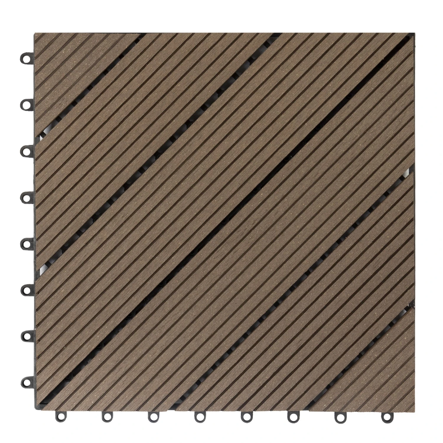 WPC-Terrassenfliese | Classic | Dunkelbraun | 30 X 30 Cm 4 WPC-Terrassenfliese | Classic | Dunkelbraun | 30 X 30 Cm – Bild 2