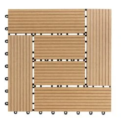 WPC-Terrassenfliese | Classic | Teak | 30 X 30 Cm 13 WPC-Terrassenfliese | Classic | Teak | 30 X 30 Cm -Floordirekt 27165 ZY T 004A WPC Tile 02 1600x1600 12130979 e344 460d a265 e1a7fc20fe4e