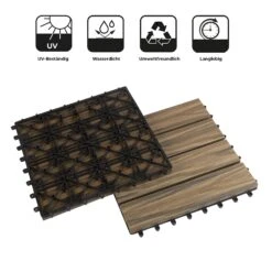 WPC-Terrassenfliese | Mix Teak | 30 X 30 Cm -Floordirekt 27357 ZY T 001E WPC Tile with embossed wood grain 06 icon 1600x1600 2e0be49e 34d4 4f0f 9dc7 b13fd1acc7a1