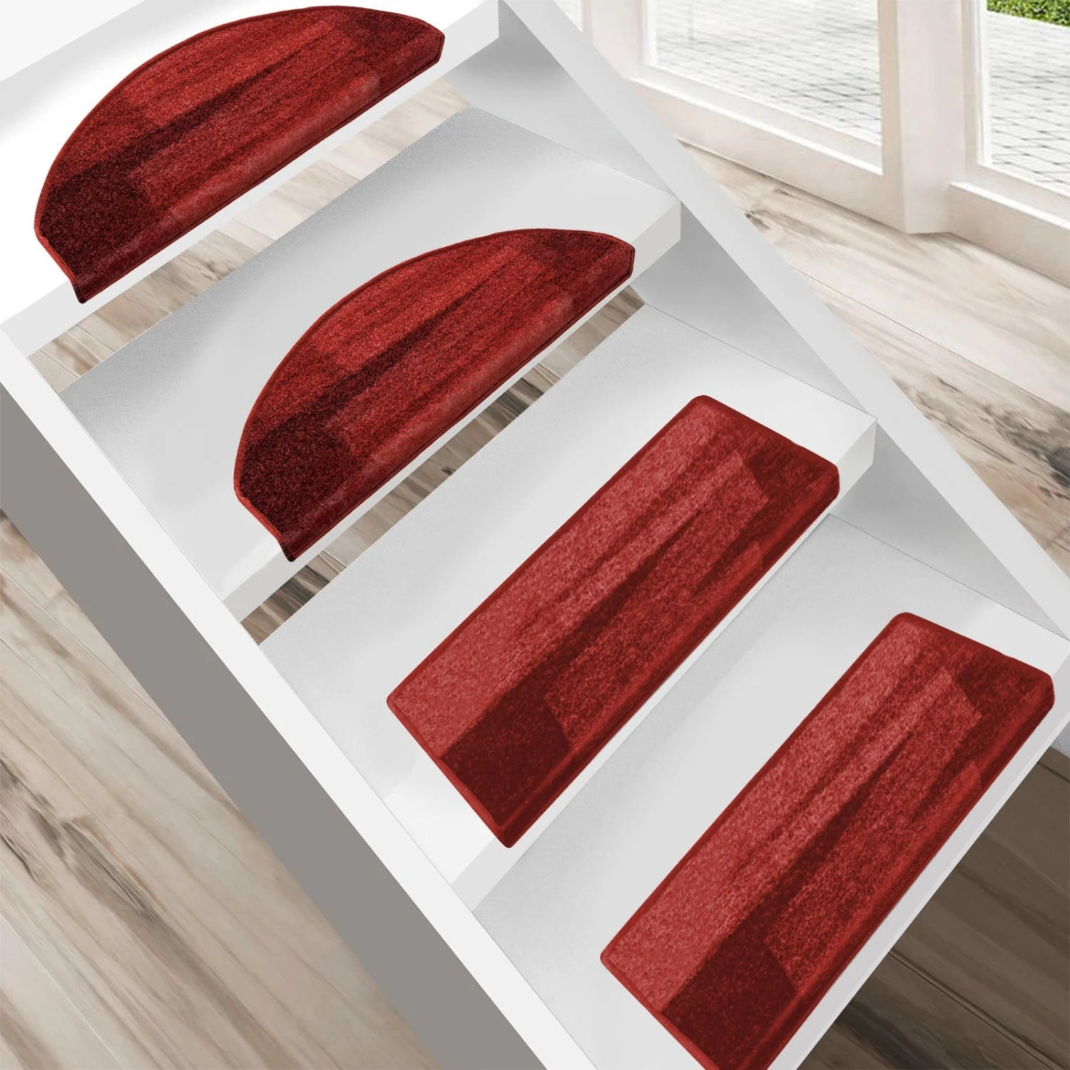 Stufenmatten Via Veneto | Halbrund Oder Eckig | Stufenteppich Für Innenbereiche 3 Stufenmatten Via Veneto | Halbrund Oder Eckig | Stufenteppich Für Innenbereiche