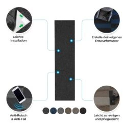 Teppichplanke | Nevada | 25 X 100 Cm | Selbstliegender Bodenbelag -Floordirekt 27993 Navada Plank 77 Anthrazit 02 1500x1500 95f05856 e4d7 4a38 a15a 192fcbca4ece