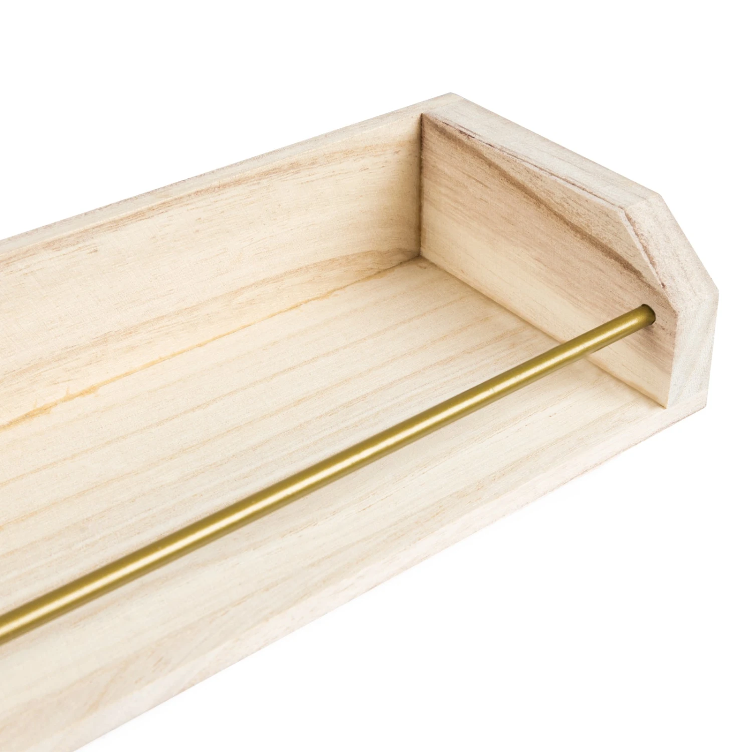 Wandregal Ekby | 3-teilig | Natur/Gold 5 Wandregal Ekby | 3-teilig | Natur/Gold – Bild 3