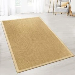 Sisal-Teppich Tiger-Eye | 100% Sisal | Mit Bordüre | Langlebig & Strapazierfähig