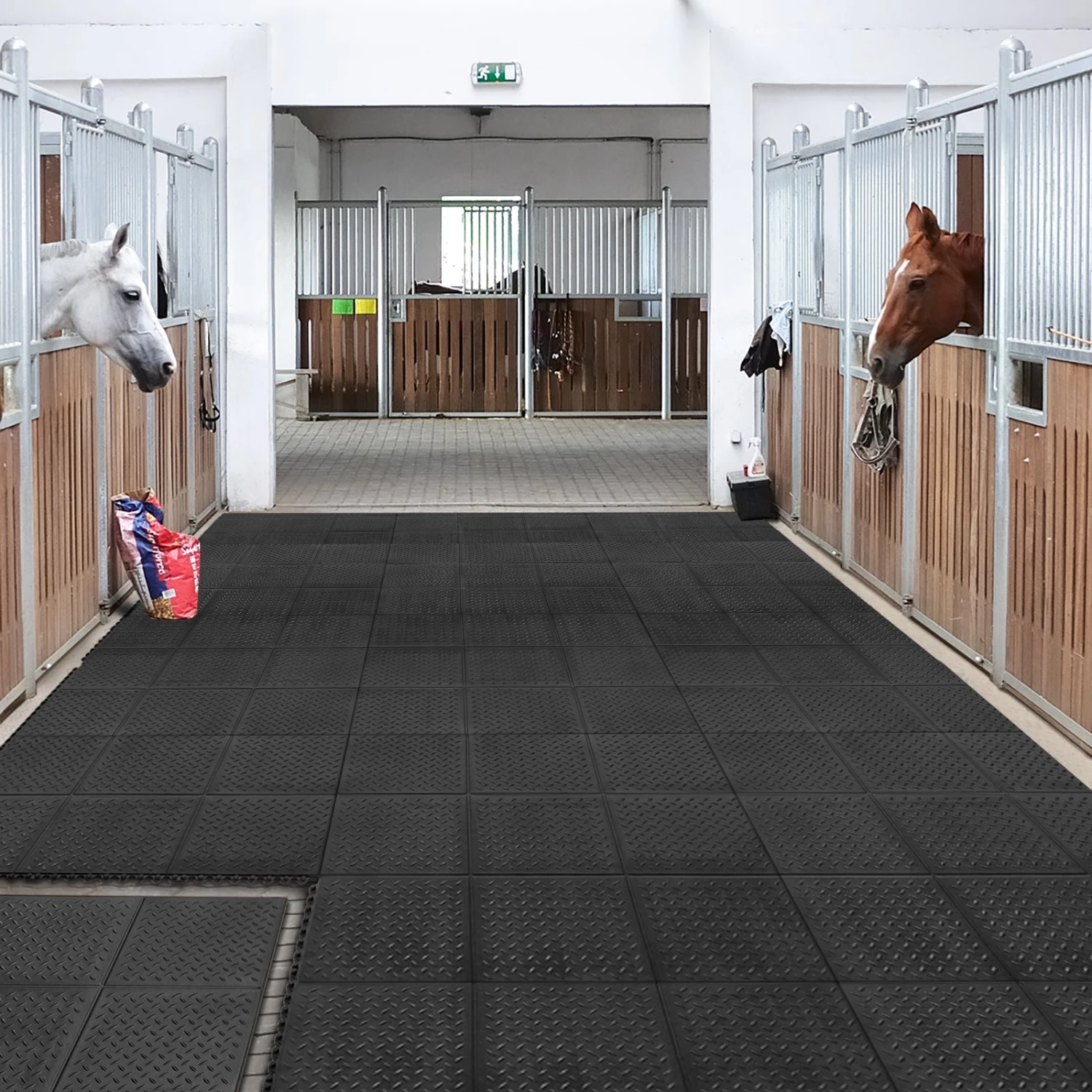 Gummimatte | Stecksystem | Größe: 92x92 Cm | Geriffelt 7 Gummimatte | Stecksystem | Größe: 92x92 Cm | Geriffelt – Bild 6