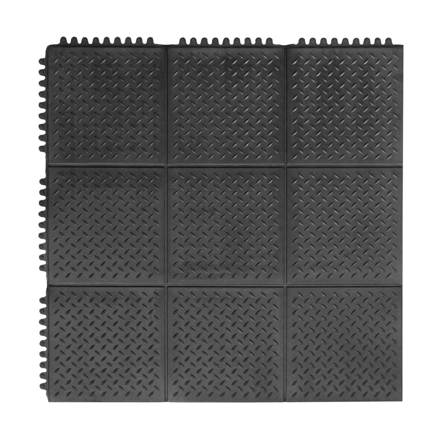 Gummimatte | Stecksystem | Größe: 92x92 Cm | Geriffelt 5 Gummimatte | Stecksystem | Größe: 92x92 Cm | Geriffelt – Bild 4