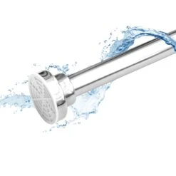 Teleskop-Duschvorhangstange | Stufenlos Verstellbar | Universal Einsetzbar