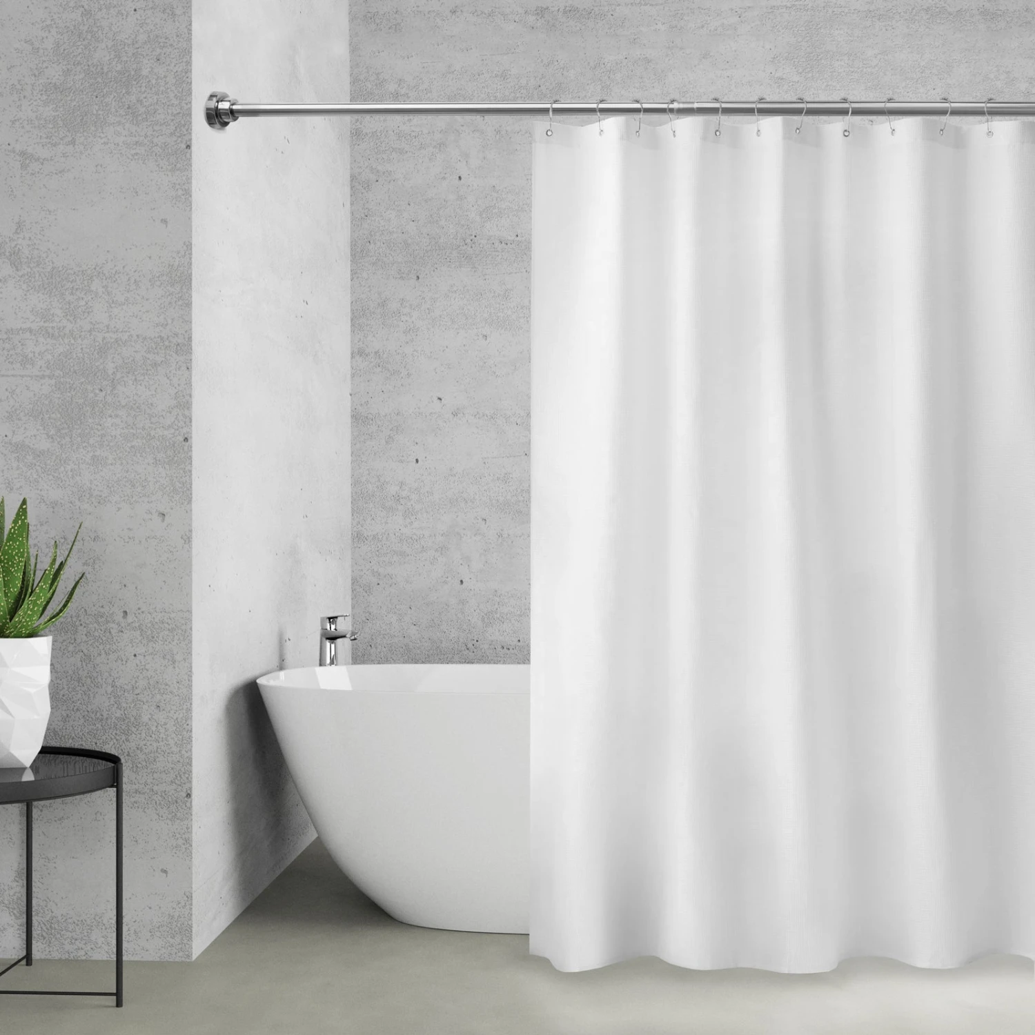 Teleskop-Duschvorhangstange | Stufenlos Verstellbar | Universal Einsetzbar 8 Teleskop-Duschvorhangstange | Stufenlos Verstellbar | Universal Einsetzbar – Bild 6