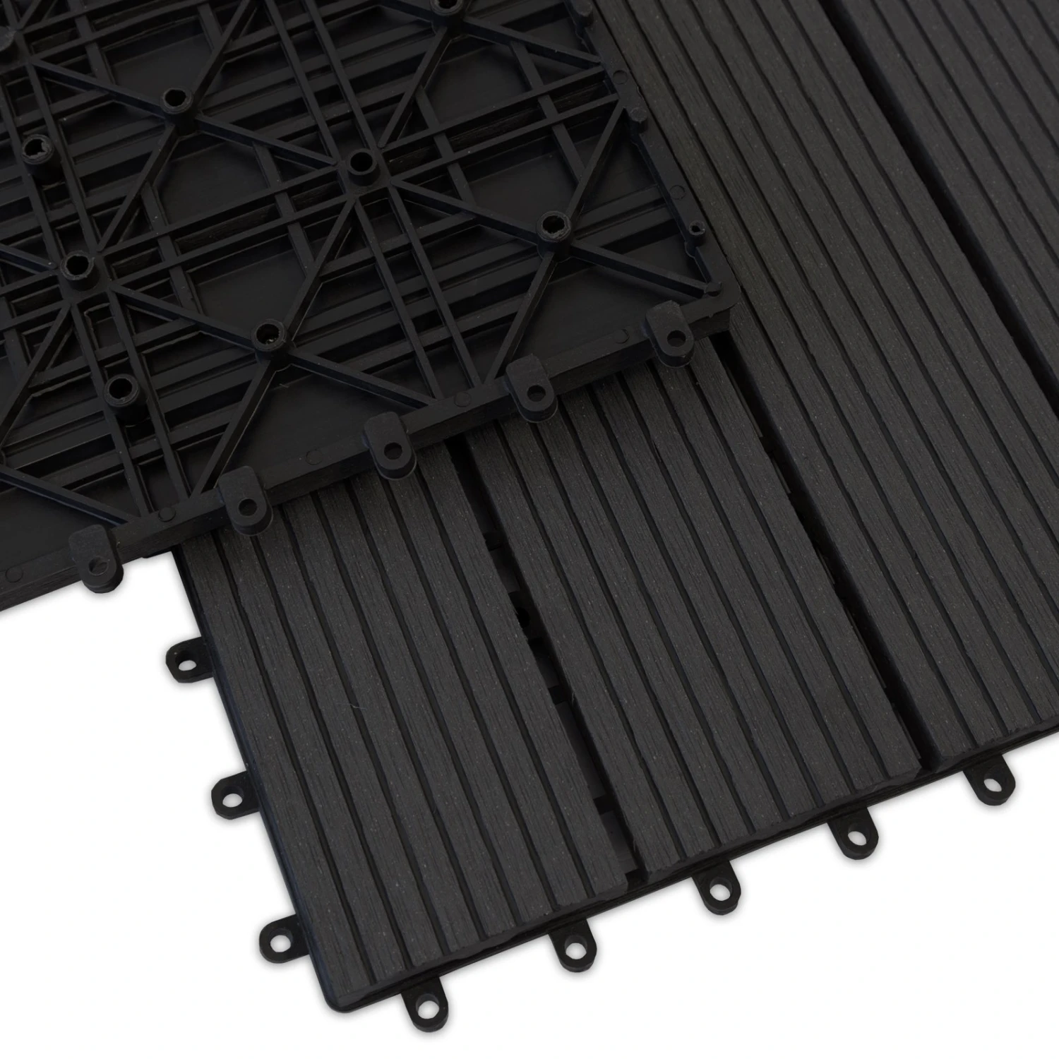 Klickfliesen | WPC-Terrassendielen | Royal | Anthrazit | 30 X 60 Cm 6 Klickfliesen | WPC-Terrassendielen | Royal | Anthrazit | 30 X 60 Cm – Bild 4