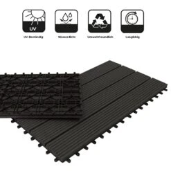 Klickfliesen | WPC-Terrassendielen | Royal | Anthrazit | 30 X 60 Cm -Floordirekt 28889 Klickfliesen WPC Royal Anthrazit 30x60cm icon 06 1600x1600 aa2ab53f 6fbd 4cd8 a106 62dcb26008f8