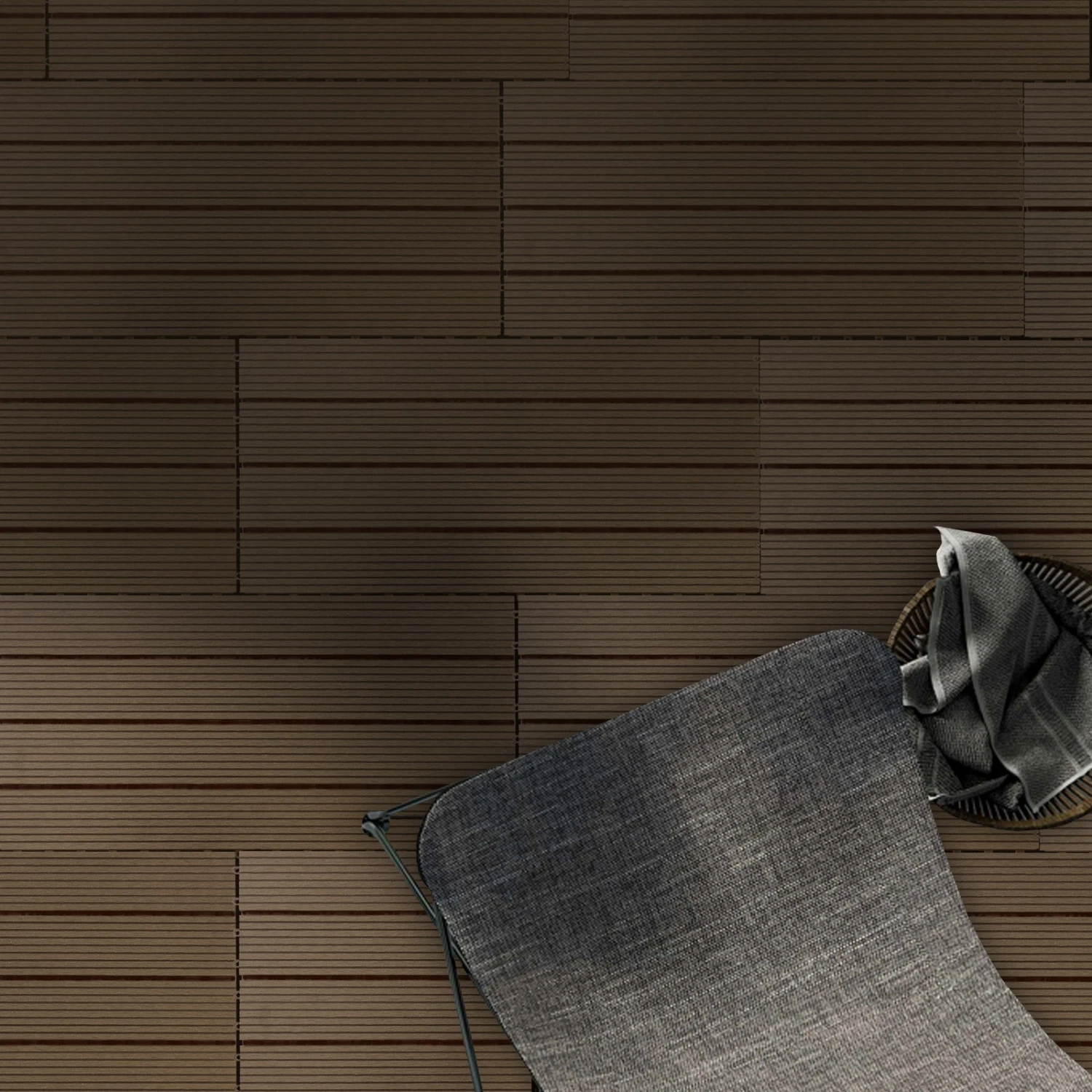 Klickfliesen | WPC-Terrassendielen | Royal | Dunkelbraun | 30 X 60 Cm 11 Klickfliesen | WPC-Terrassendielen | Royal | Dunkelbraun | 30 X 60 Cm – Bild 9