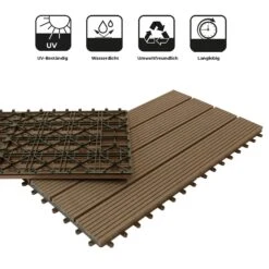 Klickfliesen | WPC-Terrassendielen | Royal | Dunkelbraun | 30 X 60 Cm -Floordirekt 28897 Klickfliesen WPC Royal Dunkelbraun 30x60cm icon 06 1600x1600 9af437e5 0c1f 4cd2 87a8 f1bc67631f3a