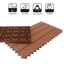 Klickfliesen | WPC-Terrassendielen | Royal | Hellbraun | 30 X 60 Cm -Floordirekt 28902 Klickfliesen WPC Royal Hellbraun 30x60cm icon 06 1600x1600 5729a769 3957 498d b9d3 c545f60fe43a