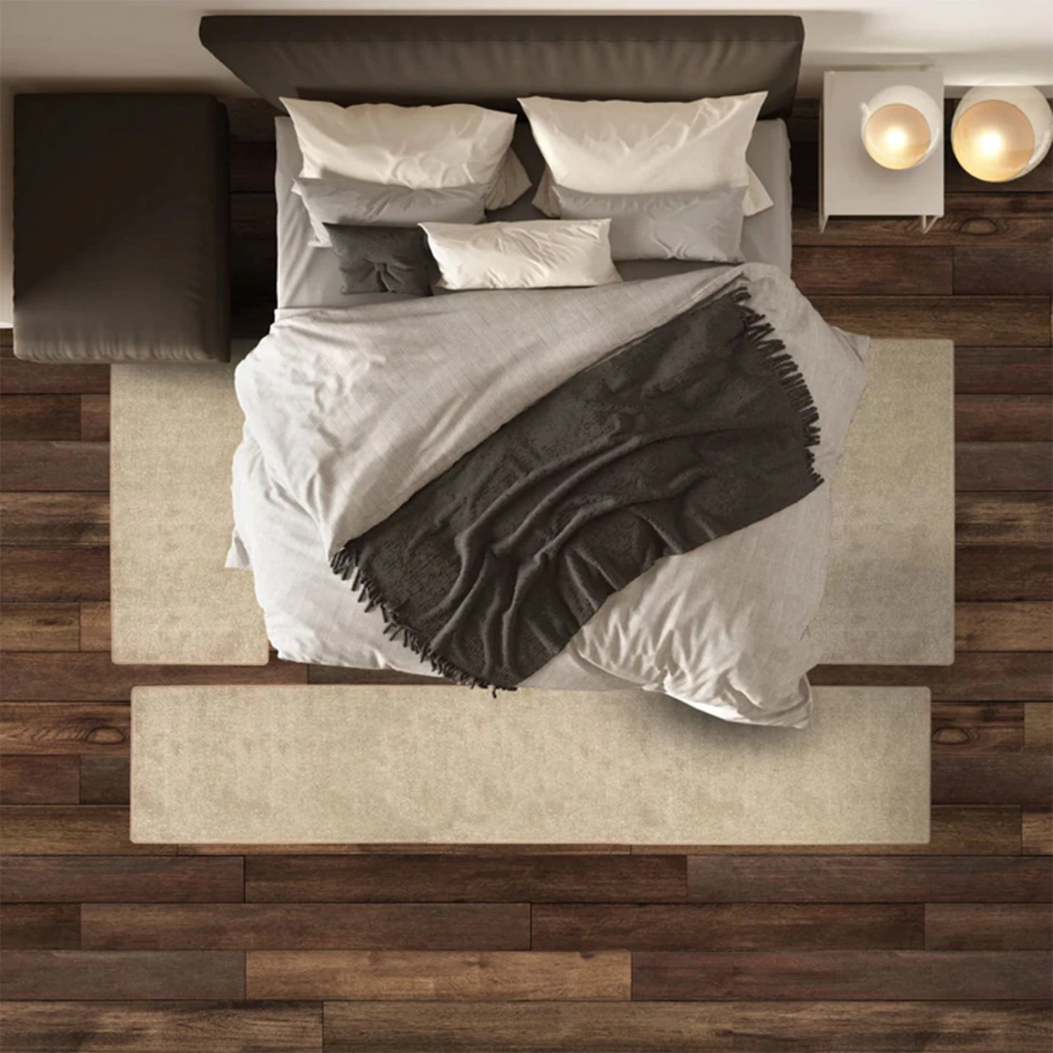 Velours-Bettumrandung | Lyon | Melierter Flor | 3-teilig 20 Velours-Bettumrandung | Lyon | Melierter Flor | 3-teilig – Bild 18