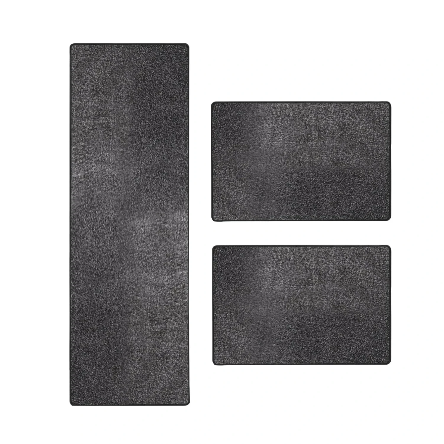 Velours-Bettumrandung | Lyon | Melierter Flor | 3-teilig 4 Velours-Bettumrandung | Lyon | Melierter Flor | 3-teilig – Bild 2