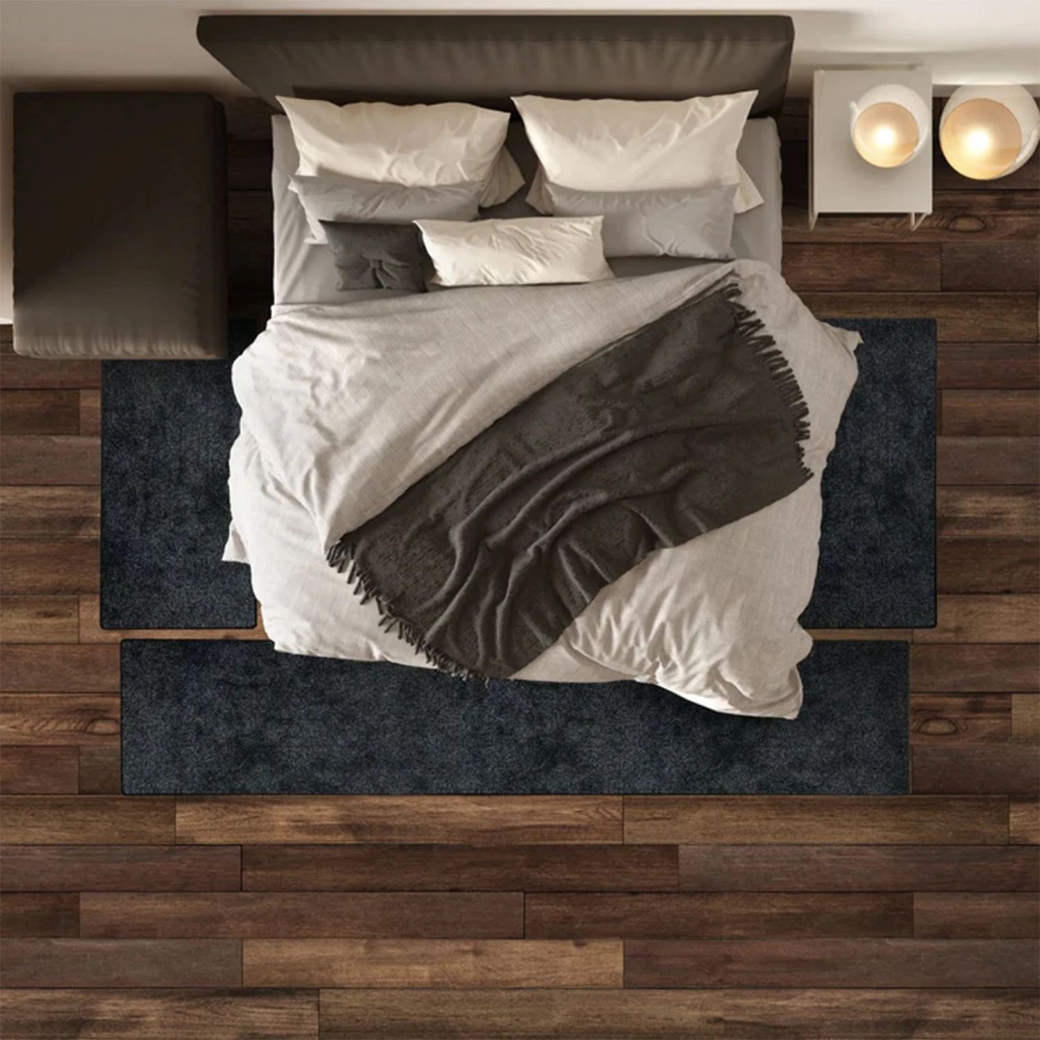 Velours-Bettumrandung | Lyon | Melierter Flor | 3-teilig 8 Velours-Bettumrandung | Lyon | Melierter Flor | 3-teilig – Bild 6