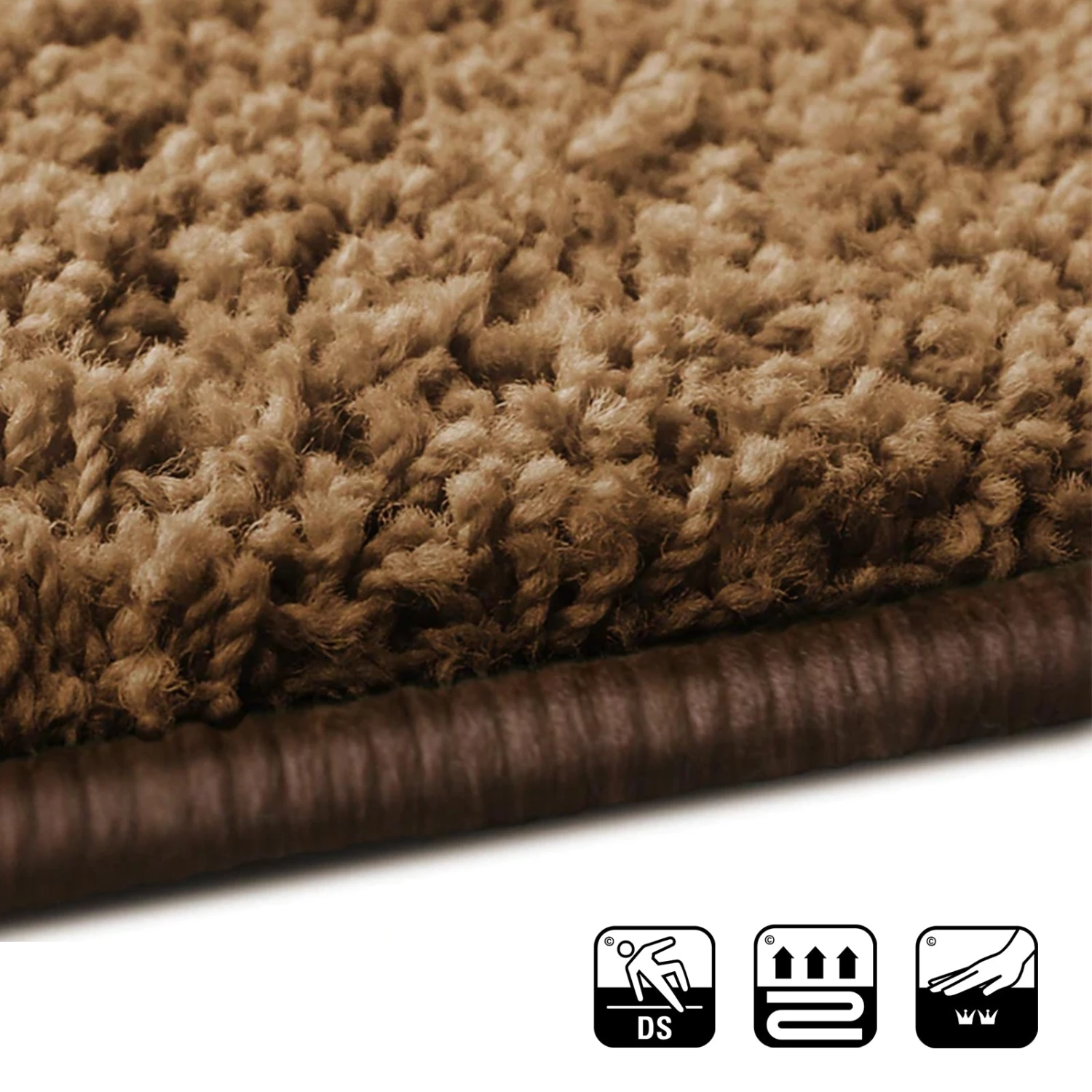 Shaggy-Bettumrandung | Barcelona | 3er-Set | Teppichbrücke Mit Action-Back-Rücken 13 Shaggy-Bettumrandung | Barcelona | 3er-Set | Teppichbrücke Mit Action-Back-Rücken – Bild 11