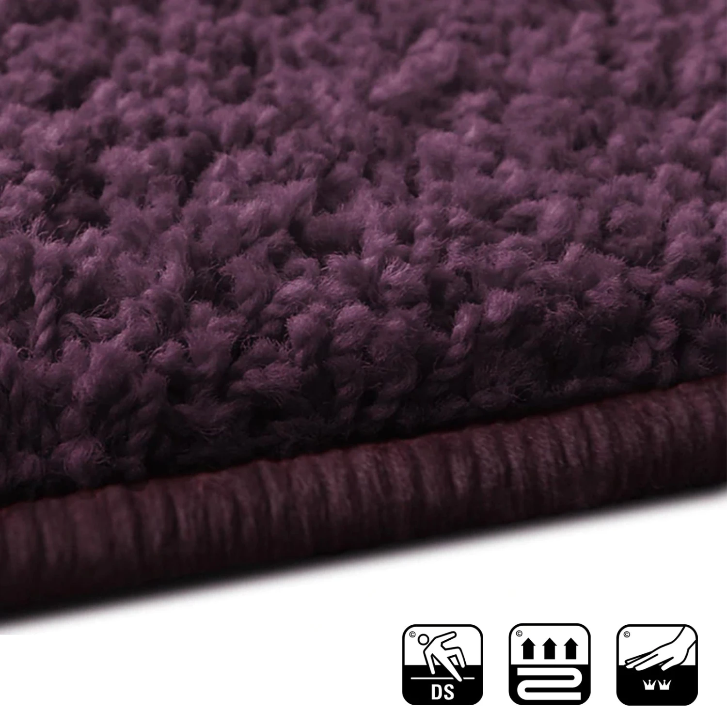 Shaggy-Bettumrandung | Barcelona | 3er-Set | Teppichbrücke Mit Action-Back-Rücken 21 Shaggy-Bettumrandung | Barcelona | 3er-Set | Teppichbrücke Mit Action-Back-Rücken – Bild 19