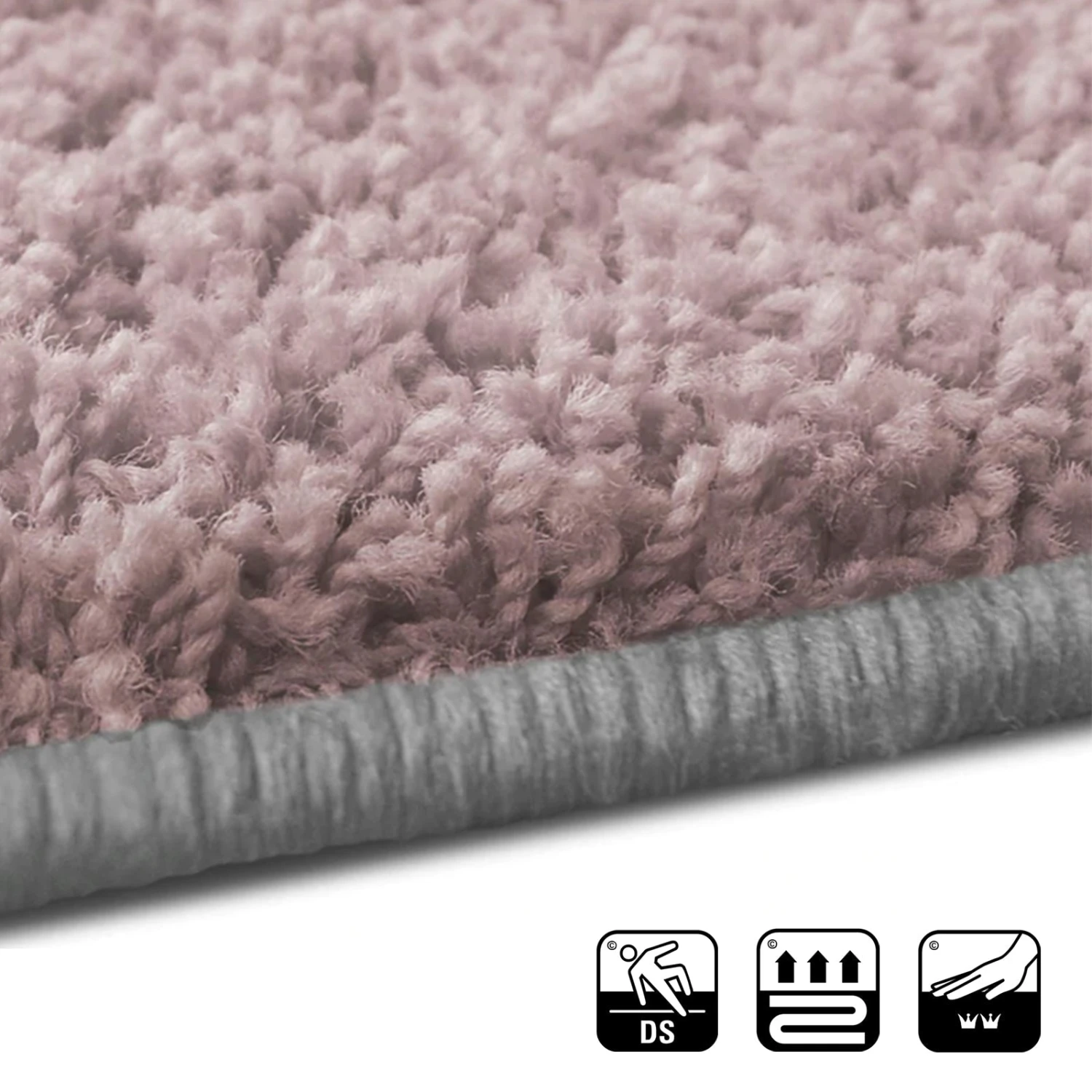 Shaggy-Bettumrandung | Barcelona | 3er-Set | Teppichbrücke Mit Action-Back-Rücken 17 Shaggy-Bettumrandung | Barcelona | 3er-Set | Teppichbrücke Mit Action-Back-Rücken – Bild 15