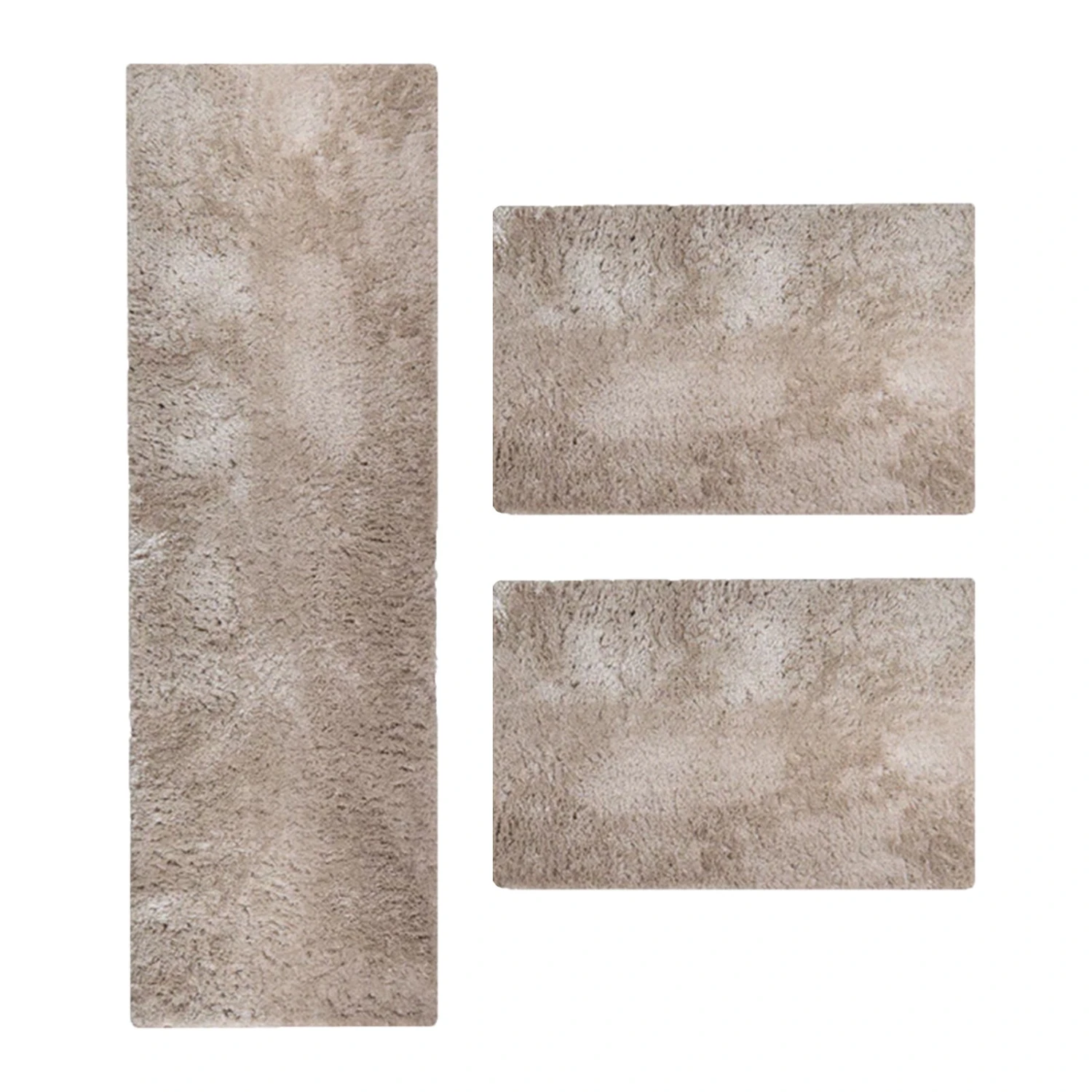 Flokati-Bettumrandung | Elite | 3-teilige Sets | Teppichläufer Mit Gekettelten Ränder 4 Flokati-Bettumrandung | Elite | 3-teilige Sets | Teppichläufer Mit Gekettelten Ränder – Bild 2