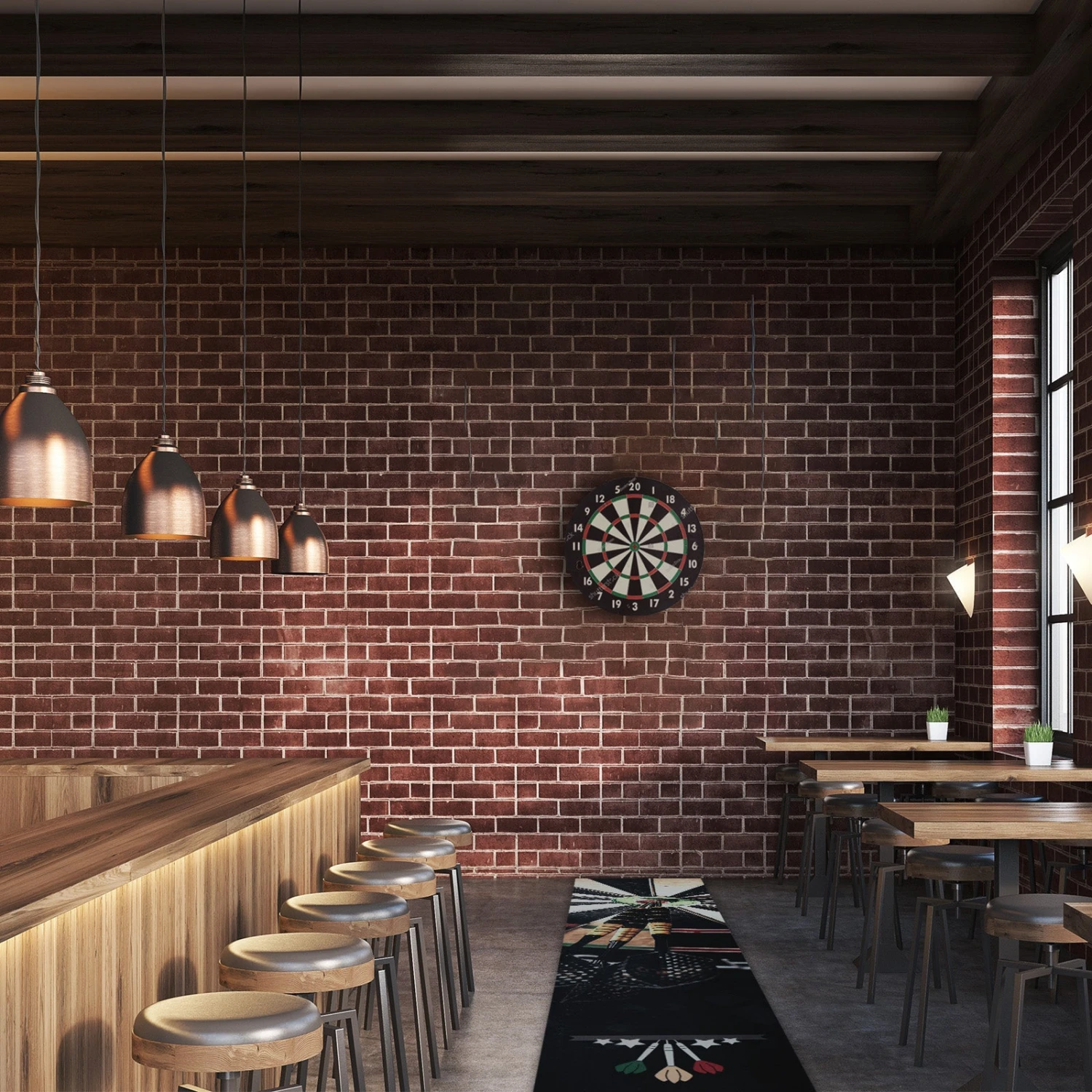 Dartmatte Mit Dart Oche | Offizieller Abstand | 100 % Polyamid | 60 X 300 Cm 13 Dartmatte Mit Dart Oche | Offizieller Abstand | 100 % Polyamid | 60 X 300 Cm – Bild 11