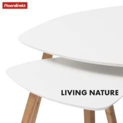 Couchtisch-Set | Oregon | 2er Set Beistelltisch Mit Bambusbeinen Und Weißer Tischplatte 12 Couchtisch-Set | Oregon | 2er Set Beistelltisch Mit Bambusbeinen Und Weißer Tischplatte -Floordirekt 3 24Woodencoffeetable 6.Woodencoffeetable