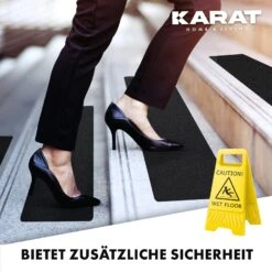 Antirutsch-Streifen Für Treppen | Nicu | Raue Oberfläche | Selbstklebend | 15er Set Inklusive Montageroller | Schwarz | 10 X 61 Cm 12 Antirutsch-Streifen Für Treppen | Nicu | Raue Oberfläche | Selbstklebend | 15er Set Inklusive Montageroller | Schwarz | 10 X 61 Cm -Floordirekt 3.Compare PVC Treppen Antirutschband