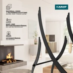 Kaminholzregal | Rhodos | 53 X 19 X 78 Cm 14 Kaminholzregal | Rhodos | 53 X 19 X 78 Cm -Floordirekt 3.Material Kaminholzregal