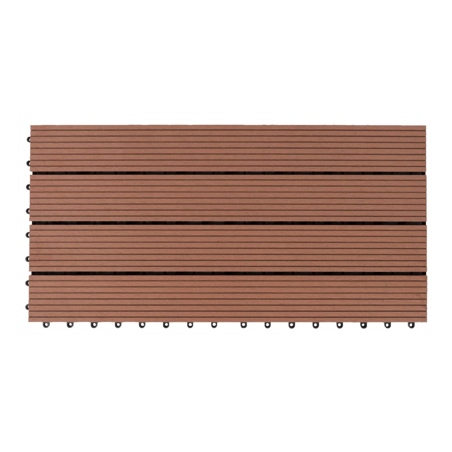 Klickfliesen | WPC-Terrassendielen | Royal | Hellbraun | 30 X 60 Cm 4 Klickfliesen | WPC-Terrassendielen | Royal | Hellbraun | 30 X 60 Cm – Bild 2