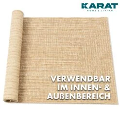 Karat Outdoorteppich | Tiffany | 2 Farben | Verschiedene Größen 22 Karat Outdoorteppich | Tiffany | 2 Farben | Verschiedene Größen -Floordirekt 3Outdoortepich karat TiffanyBeige rollfromabove