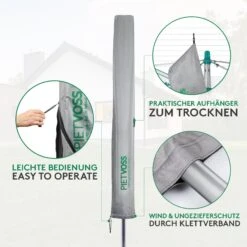 PIETVOSS Schutzhülle Für Sonnenschirm & Wäschespinnen | Aus Polyester | Inkl. Packtasche 10 PIETVOSS Schutzhülle Für Sonnenschirm & Wäschespinnen | Aus Polyester | Inkl. Packtasche -Floordirekt 3 5a234ef4 f526 4088 853a 50637f4e2b57