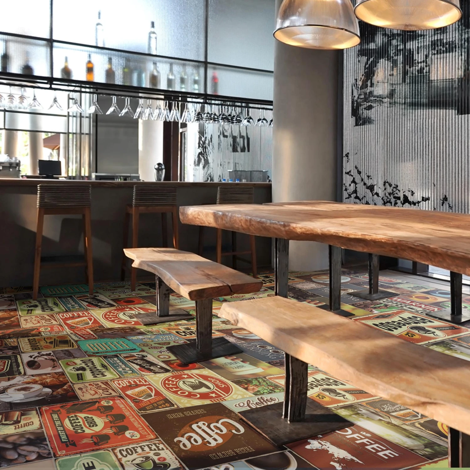 3D CV-Belag | Coffee Time | Extra Abriebsfester PVC Bodenbelag 9 3D CV-Belag | Coffee Time | Extra Abriebsfester PVC Bodenbelag – Bild 7