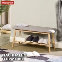 Bambus-Sitzbank | Montana | Praktisches Schuhregal Mit Stauraum Und Sitzkomfort 15 Bambus-Sitzbank | Montana | Praktisches Schuhregal Mit Stauraum Und Sitzkomfort -Floordirekt 4 24BamboobenchMontana 1.Mainimage onlyobjektMontana