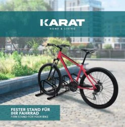 Fahrradständer Linus | Schwarz Oder Silber | Zur Boden- Oder Wandmontage | Verschiedene Größen 36 Fahrradständer Linus | Schwarz Oder Silber | Zur Boden- Oder Wandmontage | Verschiedene Größen -Floordirekt 4.Inuse FahrradstandHS T039A BLACK UPDATE