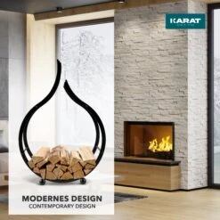 Kaminholzregal | Rhodos | 53 X 19 X 78 Cm 15 Kaminholzregal | Rhodos | 53 X 19 X 78 Cm -Floordirekt 4.Moderndesign Kaminholzregal2