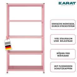 Buntregal Kleur | Pastellfarben | Modernes Wohnregal 25 Buntregal Kleur | Pastellfarben | Modernes Wohnregal -Floordirekt 4BuntregalKleur update Hellrosa frontal