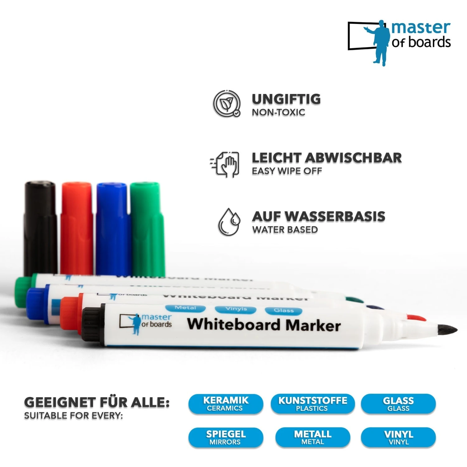Flipchart Zubehör-Set | Master Of Boards | Grundausstattung Für Flipcharts | Mit Block, Markern & Magneten 8 Flipchart Zubehör-Set | Master Of Boards | Grundausstattung Für Flipcharts | Mit Block, Markern & Magneten – Bild 6