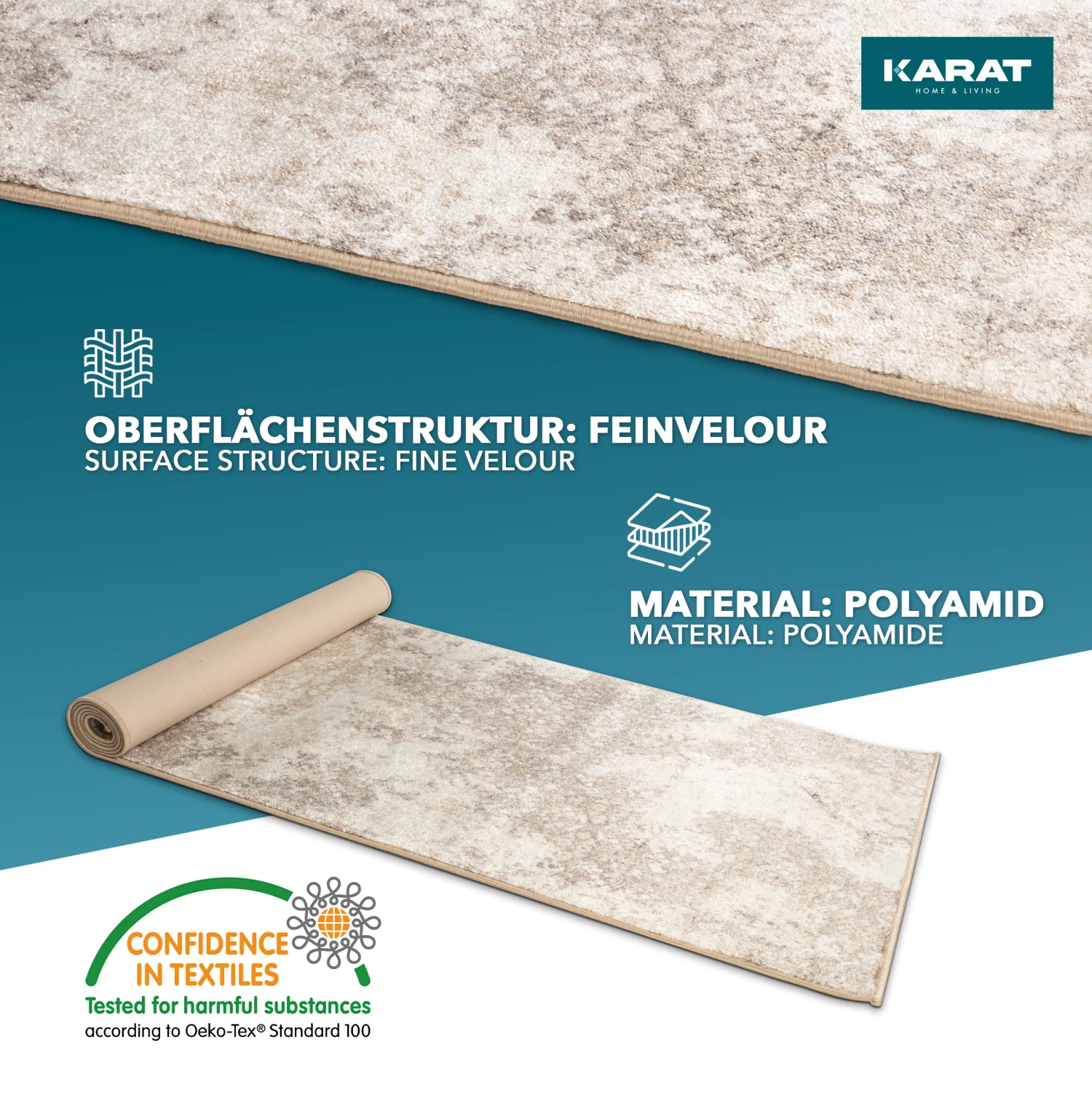 Teppich-Läufer Nach Maß | Nice | Multi-Läufer | Moderner Wohnteppich 5 Teppich-Läufer Nach Maß | Nice | Multi-Läufer | Moderner Wohnteppich – Bild 3