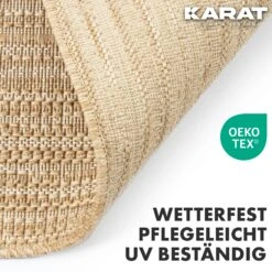 Karat Outdoorteppich | Tiffany | 2 Farben | Verschiedene Größen 24 Karat Outdoorteppich | Tiffany | 2 Farben | Verschiedene Größen -Floordirekt 5Outdoortepich karat TiffanyBeige bothsites
