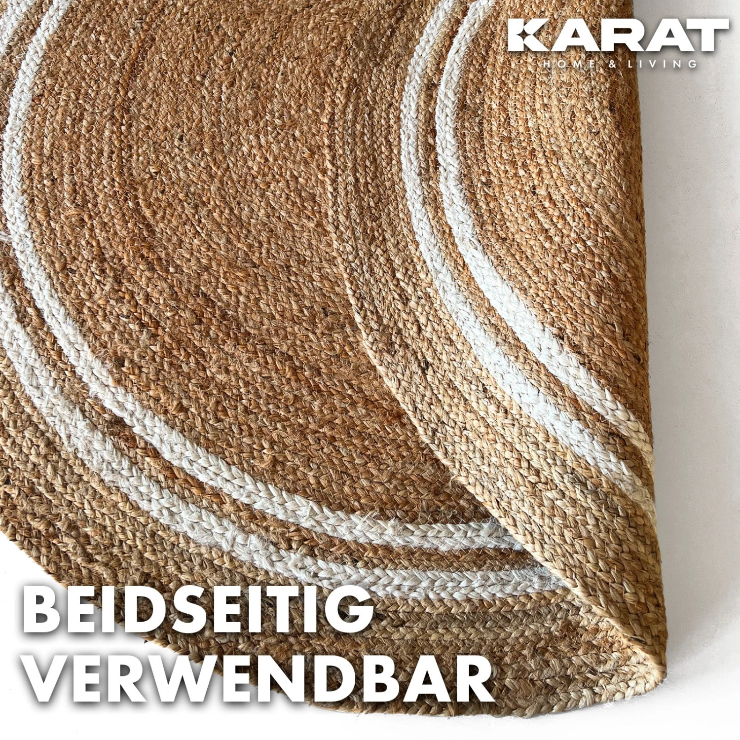Jute-Teppich | Rund | Handgewebt | Aus Naturfasern | In Verschiedenen Ausführungen 8 Jute-Teppich | Rund | Handgewebt | Aus Naturfasern | In Verschiedenen Ausführungen – Bild 6