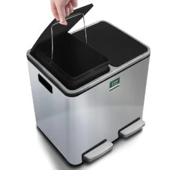 Mülleimer Felix Aus Edelstahl | Trennsystem | Mit Schließdämpfer 25 Mülleimer Felix Aus Edelstahl | Trennsystem | Mit Schließdämpfer -Floordirekt 5 41590cdb 6ba3 4f50 bba5 828bd22e727b