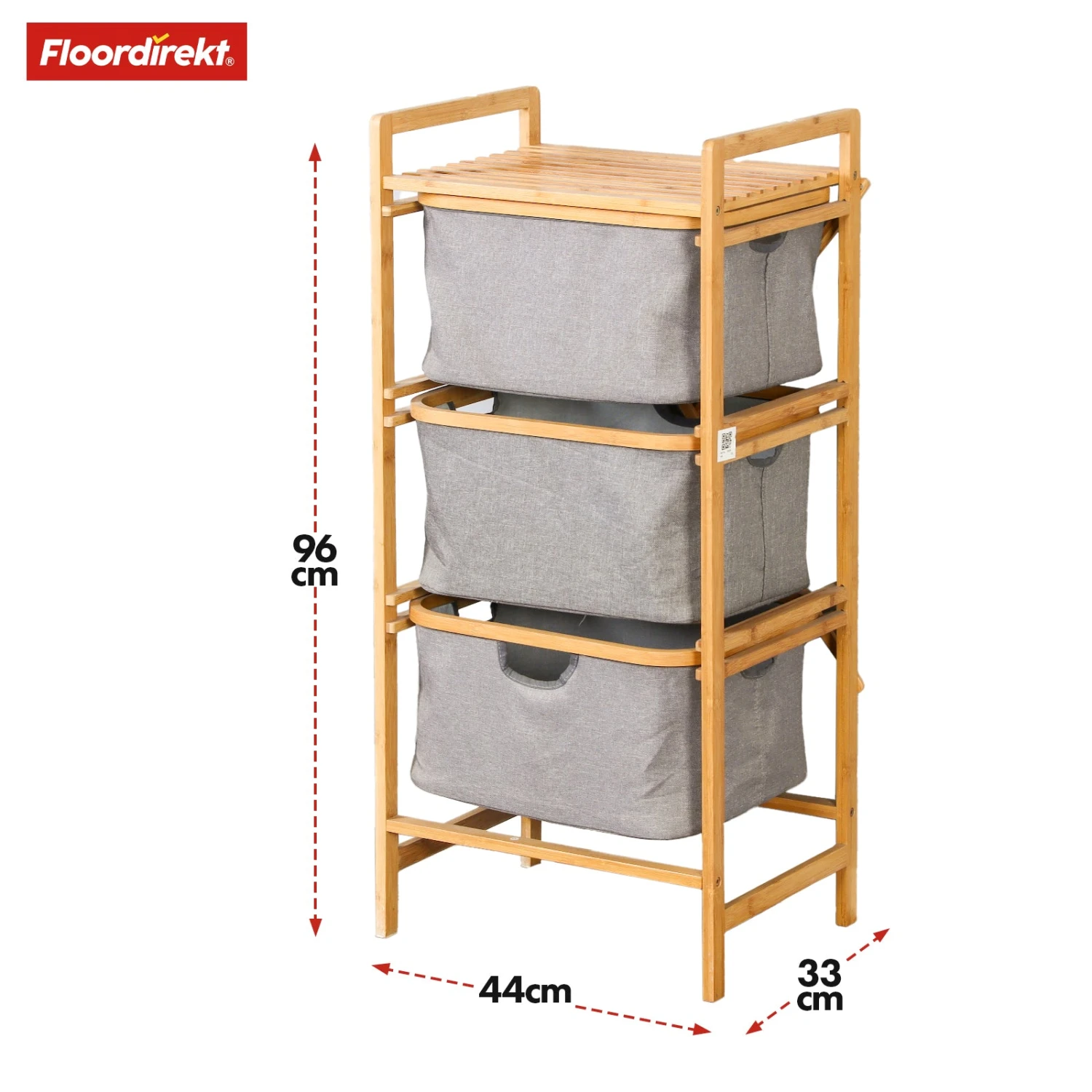 Bambus Wäschekorb | Missouri | Stilvoller, Nachhaltiger Wäschesortierer Mit 3 Fächern 4 Bambus Wäschekorb | Missouri | Stilvoller, Nachhaltiger Wäschesortierer Mit 3 Fächern – Bild 2