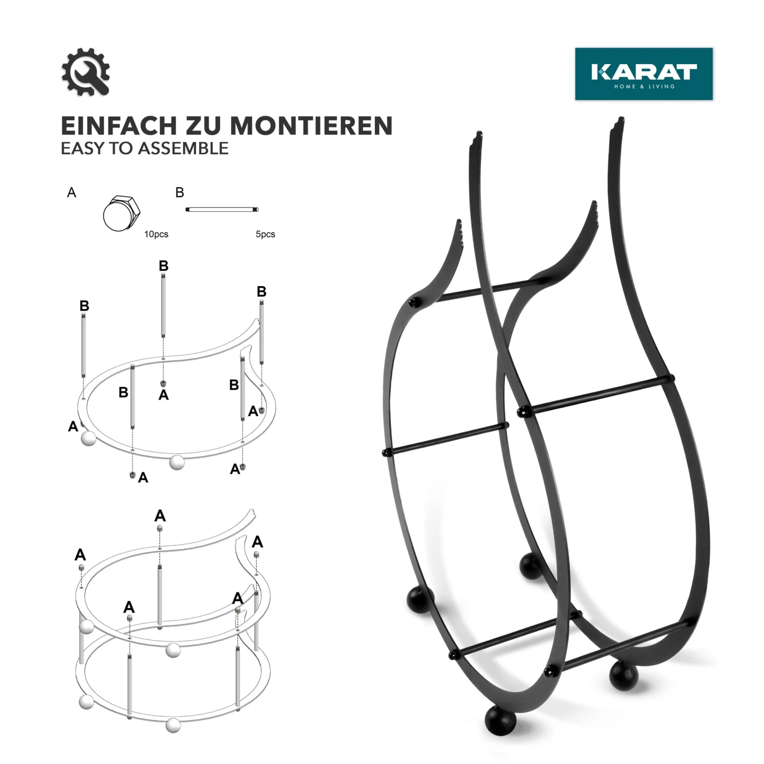 Kaminholzregal | Rhodos | 53 X 19 X 78 Cm 6 Kaminholzregal | Rhodos | 53 X 19 X 78 Cm – Bild 4