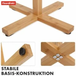 Bambus-Garderobenständer | Oregon | 12 Haken, Platzsparendes Design, Umweltfreundlich 13 Bambus-Garderobenständer | Oregon | 12 Haken, Platzsparendes Design, Umweltfreundlich -Floordirekt 6.Oregon Garderobenstaender