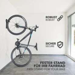 Fahrradhalterung Eddy | Wandhalterung | Schnelle & Einfache Montage | Mit Haltebügel -Floordirekt 6.SicherundrobustHOOK HS T010