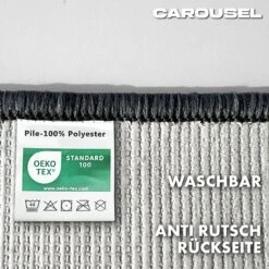 Badematte Carousel Auf Maß | Pflegeleichter & Rutschfester Badezimmerteppich 29 Badematte Carousel Auf Maß | Pflegeleichter & Rutschfester Badezimmerteppich -Floordirekt 6BadematteCarouselneu Antrachite UmrandungmitRuckseite