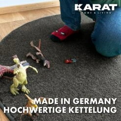 Kinderteppich | Crocodile | Rund | Für Mädchen Und Jungen | Einfarbig 27 Kinderteppich | Crocodile | Rund | Für Mädchen Und Jungen | Einfarbig -Floordirekt 6KinderspielteppichKrokodil 7.Kettelung Anthrazite