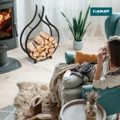 Kaminholzregal | Rhodos | 53 X 19 X 78 Cm 13 Kaminholzregal | Rhodos | 53 X 19 X 78 Cm -Floordirekt 7.Inuse Kaminholzregal