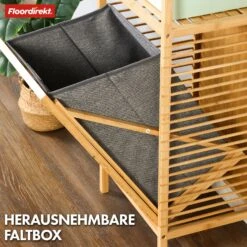 Bambus-Wäschekorb Mit Ablagefächer | Arizona | Einfach Zu Reinigen Und Geruchsresistent 14 Bambus-Wäschekorb Mit Ablagefächer | Arizona | Einfach Zu Reinigen Und Geruchsresistent -Floordirekt 8 24ArizonaBadregalmitWaeschekorb 3.Arizonacoffeetable