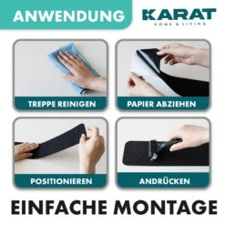 Antirutsch-Streifen Für Treppen | Nicu | Raue Oberfläche | Selbstklebend | 15er Set Inklusive Montageroller | Schwarz | 10 X 61 Cm 17 Antirutsch-Streifen Für Treppen | Nicu | Raue Oberfläche | Selbstklebend | 15er Set Inklusive Montageroller | Schwarz | 10 X 61 Cm -Floordirekt 8.Applyimage PVC Treppen Antirutschband